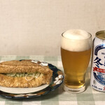 菅井商店 - 三角油揚げでビールを！