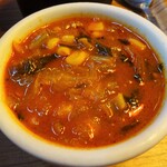 ハブモアカレー - 野菜カレーと豆カレーのセット：野菜のカレー