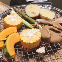 海鮮家 はこだて 本店 - 旬野菜の網焼き