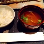 瀬里奈 - 魚沼産こしひかりご飯と、お味噌汁です。