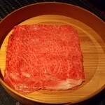 瀬里奈 - 宮崎県産の特選牛リブロースのしゃぶしゃぶ肉・その４です。