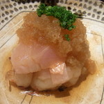 神保町 傳 - 造里　金目鯛　甘海老　玉葱ポン酢