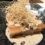 神保町 傳 - 焼物　穴子煮焼　山椒ソース