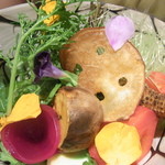 神保町 傳 - 中皿　畑の様子