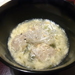 神保町 傳 - 煮物　鰯のつみれ玉子とじ