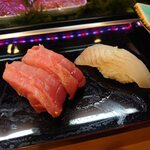 丸仙 - マグロとヒラメ