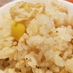 麺屋 六感堂 - 松茸銀杏ご飯