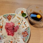 炭火焼肉 肉の匠 ひうち - ユッケ