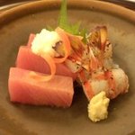 中善 - 2012年11月。シビとクルマエビ。