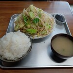 大みや食堂 - 野菜いため定食（並盛）