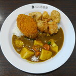 CoCo壱番屋 - フライドチキンカレーやさい、大豆メンチカツ