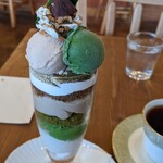 クリクリ - 栗茶パフェ¥1100(~2021.10.24)