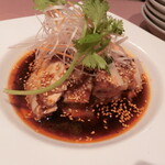 中国料理 成蹊 - 蒸し鶏の四川辛味ソース