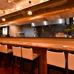 蕎麦割烹 一心 - 内観カウンター8席