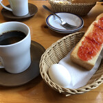 コメダ珈琲店 - 料理写真:ブレンドコーヒー、モーニングセット