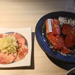 Masumiya - 黒毛和牛である下村牛の塩タン、カルビ、ロース