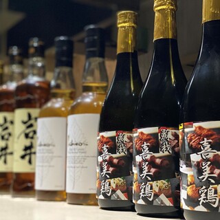 希少な焼酎・ウイスキーも。こだわりのドリンクメニュー