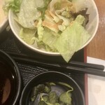 Karaage Hitosuji - ランチセットのサラダ