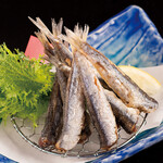 Fried small sardines