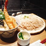 スタンド JAPA SOBA HANAKO - ざる蕎麦と天丼（花子セット）