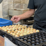 たこ焼まるちゃん - たこ焼き作成中。