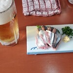 鮨ぎん泉 - 刺身と生ビール