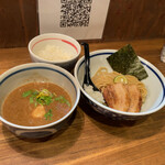 Menya Shiritori - 味玉入りつけ麺＆ライス小