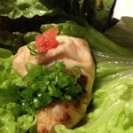 弘寿司 - 河豚の白子。軽く炙ってます。