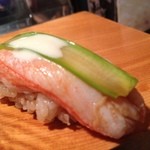 弘寿司 - 蟹＋アスパラ。