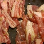 焼肉 金田 - 豚ロースと豚バラ