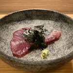 島津 - 気仙沼カツオ　今日のカツオはあっさり目、その分身の味わいがよくわかる