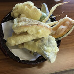 丸光園松茸山 - 松茸の天ぷら　　まみこまみこ