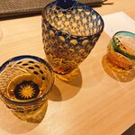 すし寿 - 江戸切子の酒器。美しい