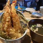 金沢炉端 魚界人 - そそり立つ天丼