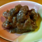 hide’s dining 遊 - マグロの血合いの佃煮。これメッチャビール進むー