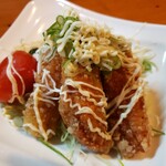 hide’s dining 遊 - ホッケフライサラダ風。