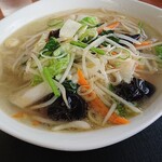 中国四川料理 天府仙臺 - 野菜スープそば(2021.10)