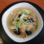 中国四川料理 天府仙臺 - 野菜スープそば(2021.10)