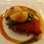 フォーシーズン・ダイニングルーム - 10/16　黒毛和牛のグリエ　根菜を添えて　アップ