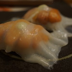 千春鮨 - エロウニ（イカで包んだウニ