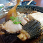 まるさん松本 - かわはぎ煮付け（刺身の残りを煮付けてくれます）