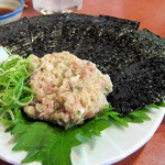 まるさん松本 - 鯵のなめろう