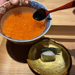 銀座 嘉祥 - いくらは自分で掬って♬