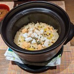 大洗料理つかさ - ぼたんえびとさつまいもの炊き込みご飯
