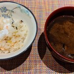大洗料理つかさ - 炊き込みご飯 涸沼しじみ汁