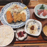 飯場魚金 - カキフライ定食_¥1,000