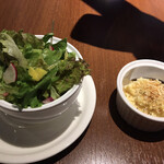 Bel Paese  - 前菜のサラダとポテトサラダ