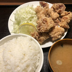 定食のまる大 大宮東口店 - 特盛唐揚げ定食