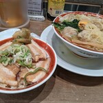 広州市場 - 広州雲呑麺煮豚飯セット