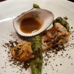 セルサルサーレ - 赤貝と万願寺唐辛子 蓮根のサラダ